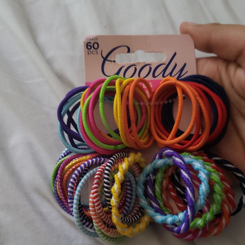 Colorful hair ties